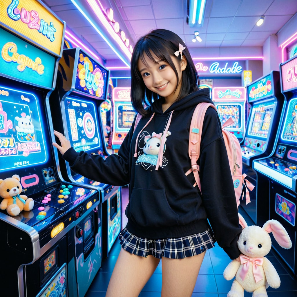 今日はゲーセンにきてます
