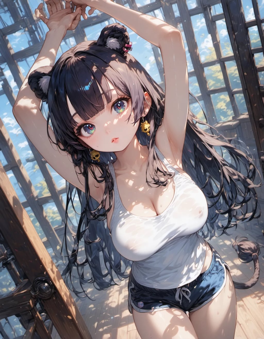 Summer Breeze and Feline Grace