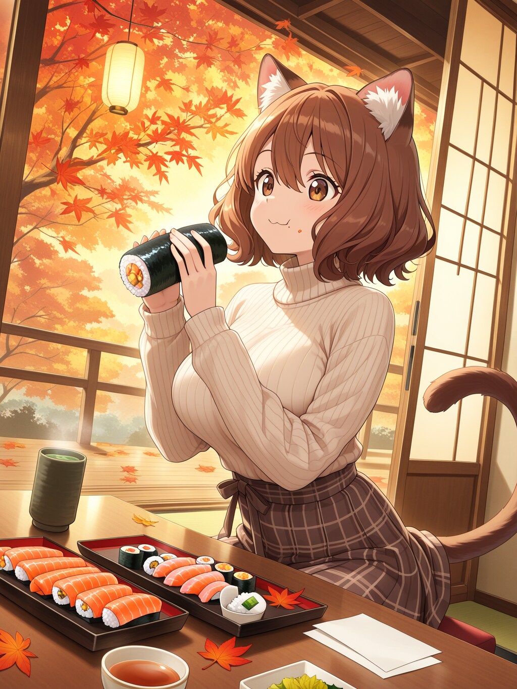 うちの子とお寿司