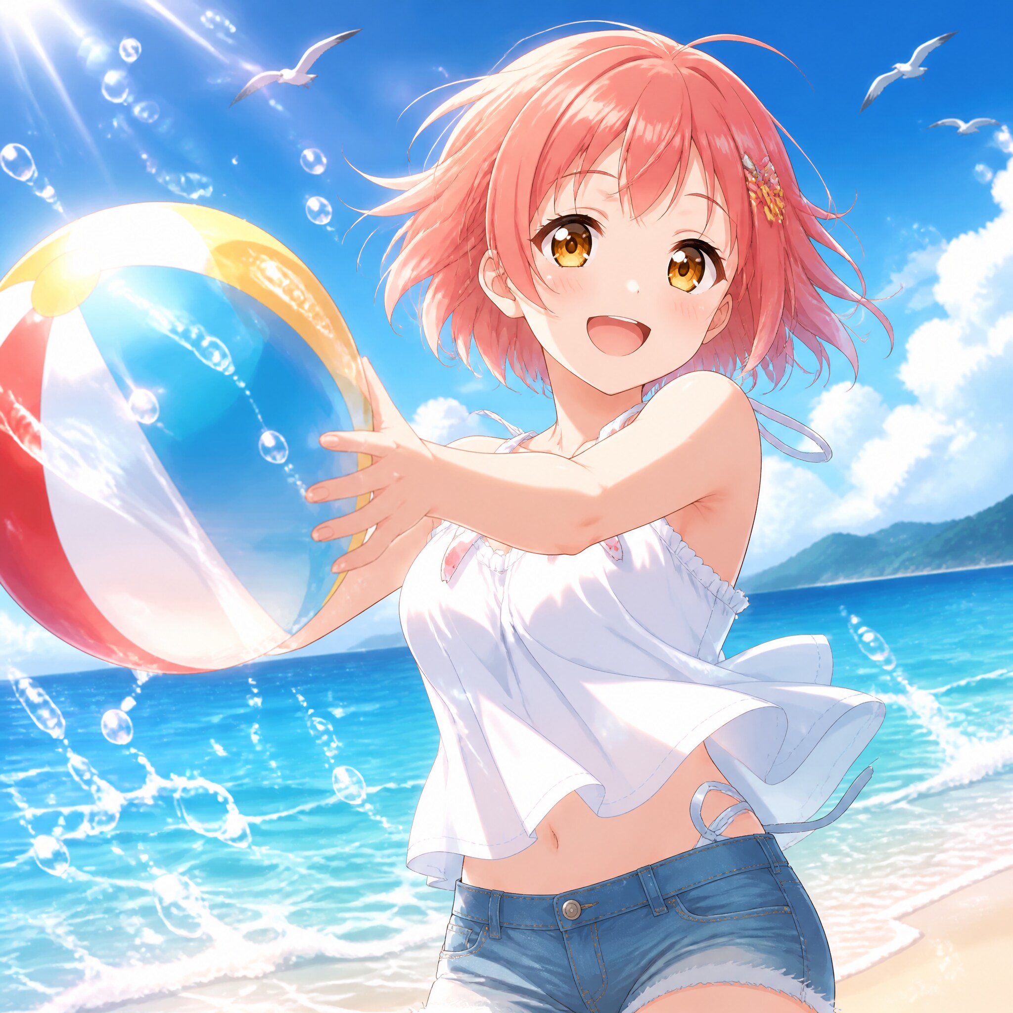 ビーチボール（１）秋津七海　GPTimages2.0