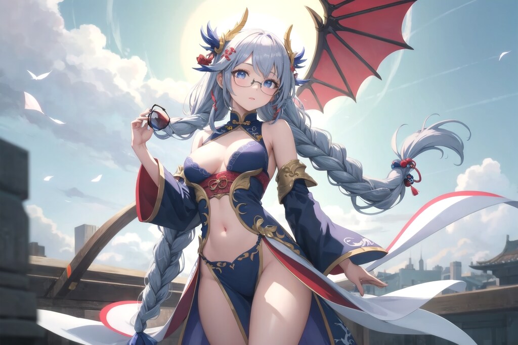 銀の龍の背に乗って