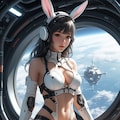 bunny cosmic android girl sci-fi mode 機械化兎耳隊 10枚目