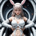 bunny cosmic android girl sci-fi mode 機械化兎耳隊 4枚目