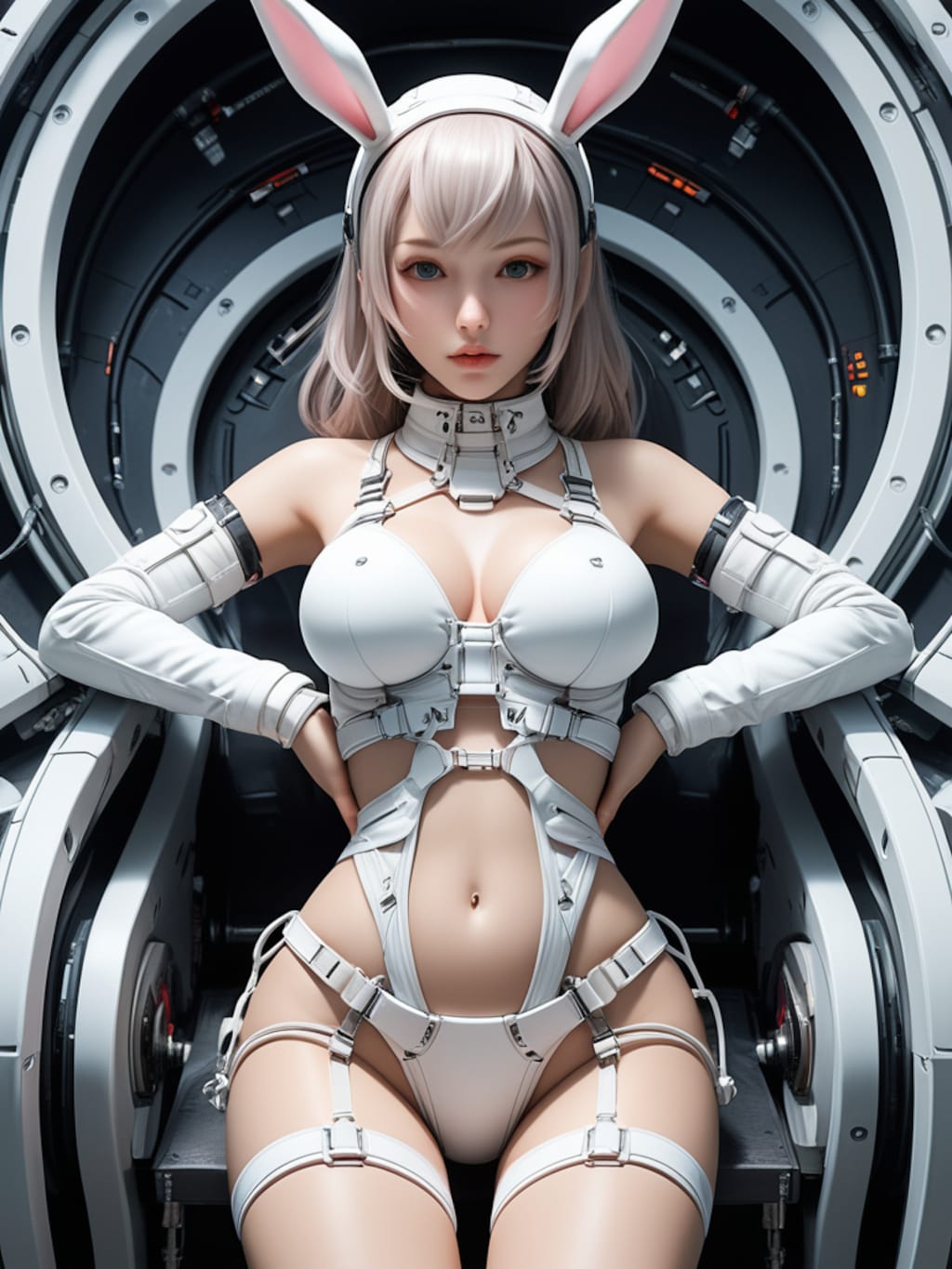 bunny cosmic android girl sci-fi mode 機械化兎耳隊