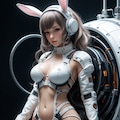 bunny cosmic android girl sci-fi mode 機械化兎耳隊 7枚目