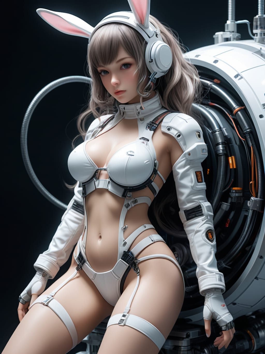 bunny cosmic android girl sci-fi mode 機械化兎耳隊