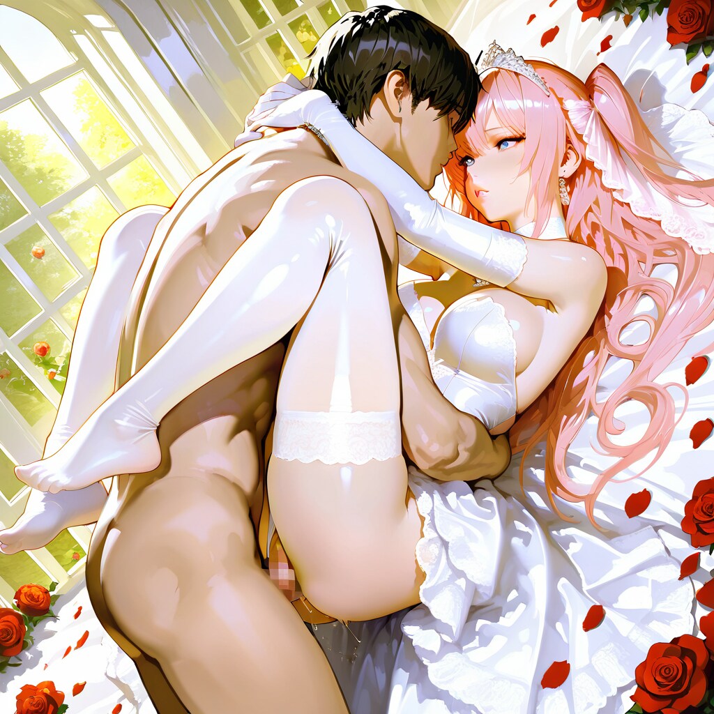 ピンク髪×花嫁=とてもえっち♡ その1