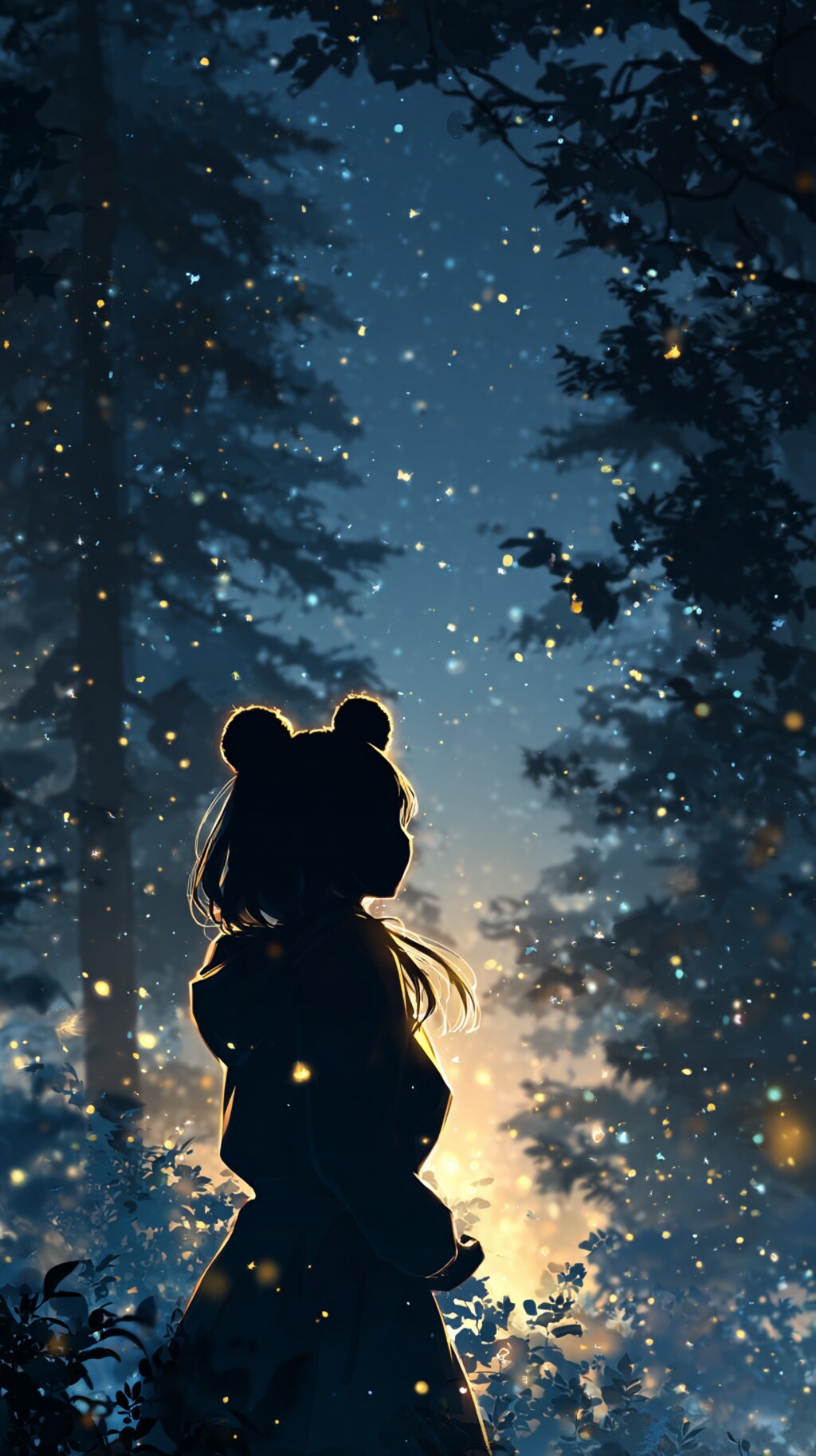 くま娘とホタル②🐾