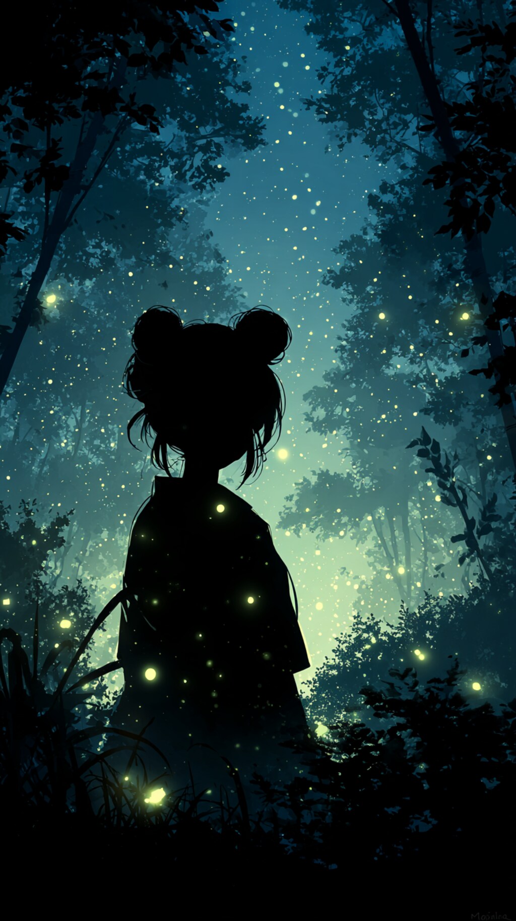 くま娘とホタル②🐾