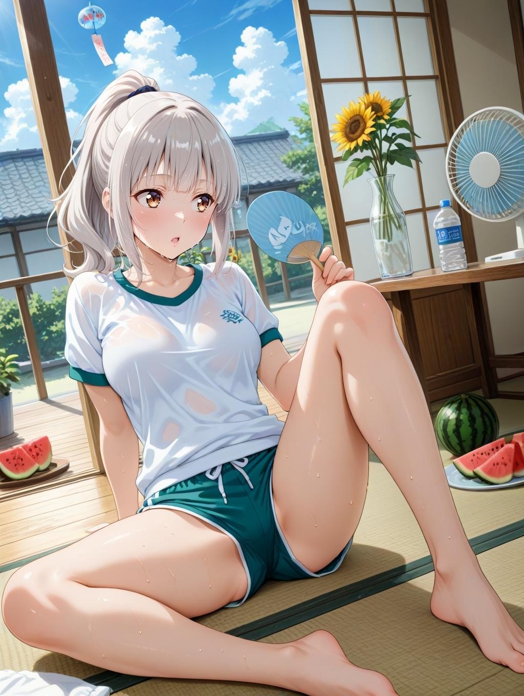 「あっちーぃ」　夏のある日の午後