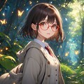 眼鏡女子 楓の昆虫の国 4枚目