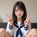 記念撮影女子 2枚目