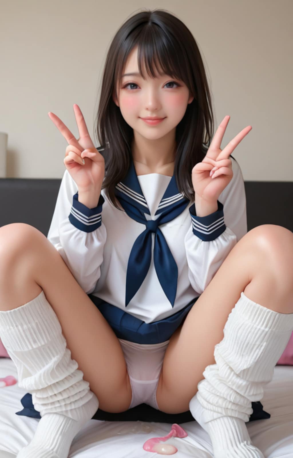 記念撮影女子