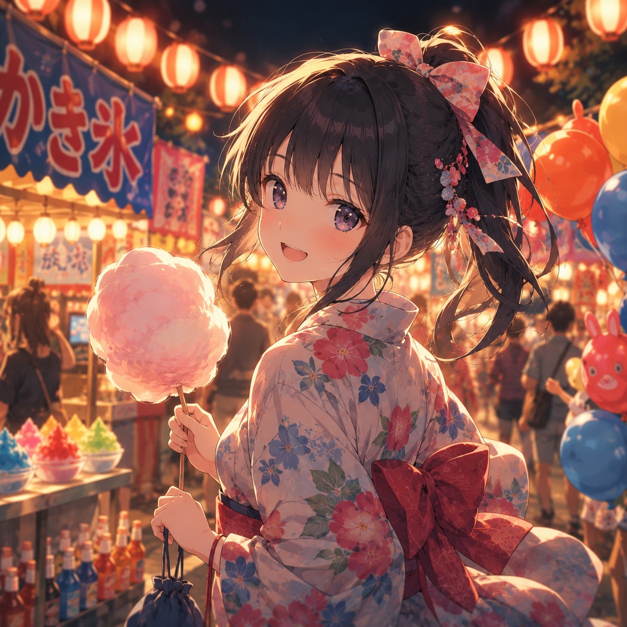 夏祭りの少女
