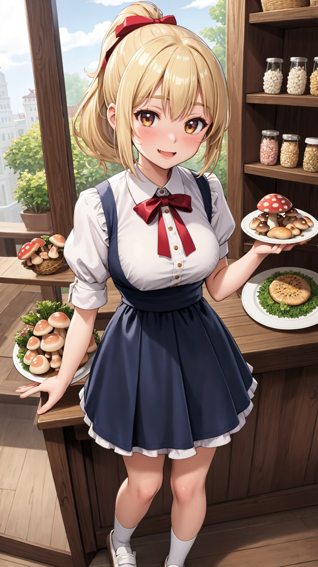 秋の味覚シリーズ うちの店のキノコはどれも新鮮で美味しいよ～