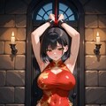拘束！巨乳チャイナドレスちゃん、放尿中！ 4枚目