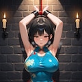 拘束！巨乳チャイナドレスちゃん、放尿中！ 3枚目