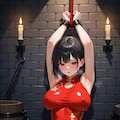 拘束！巨乳チャイナドレスちゃん、放尿中！ 2枚目