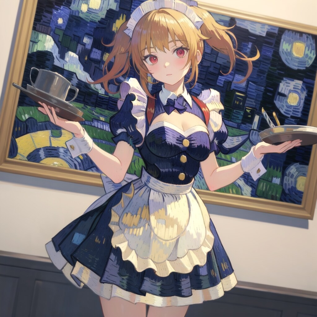 カフェのテラスに立つ店長