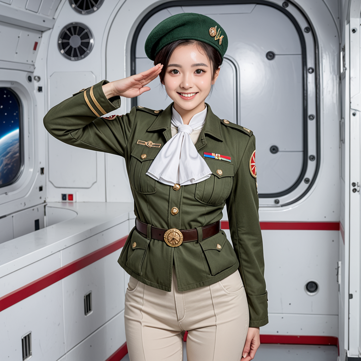 第14艦隊参謀長を拝命した美夏① | の人気AIイラスト・グラビア