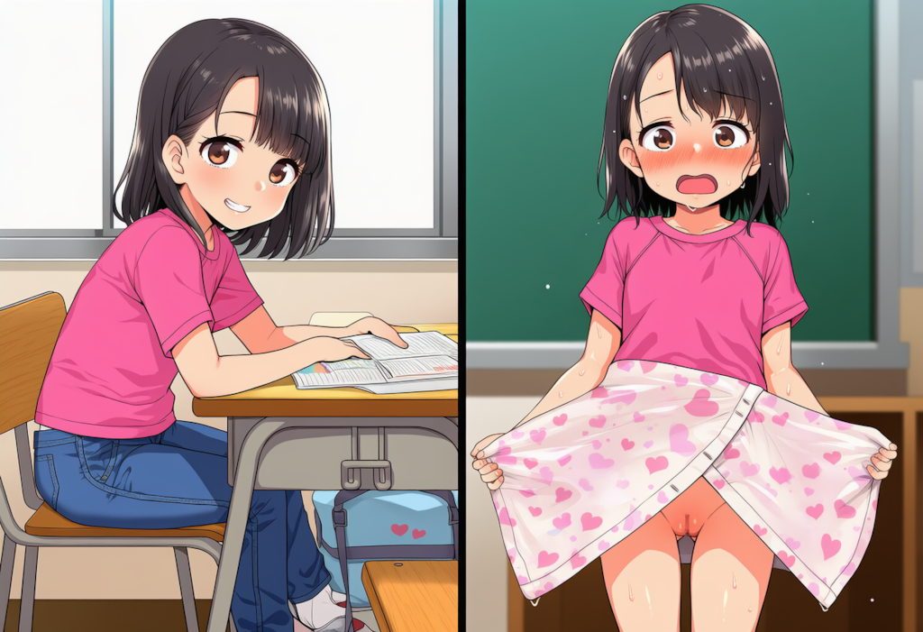 隣の席の子の生着替えが見れた記憶