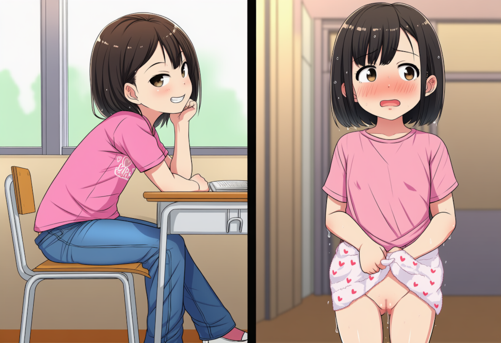 隣の席の子の生着替えが見れた記憶