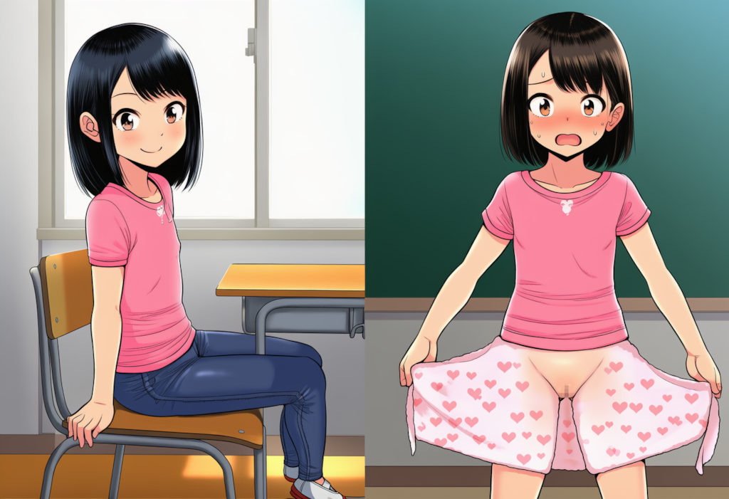 隣の席の子の生着替えが見れた記憶