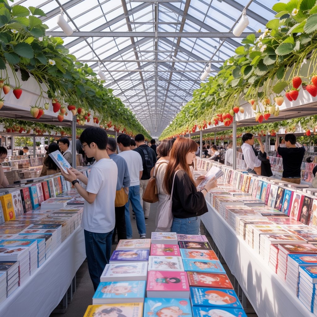 苺の温室で同人誌即売会 | の人気AIイラスト・グラビア