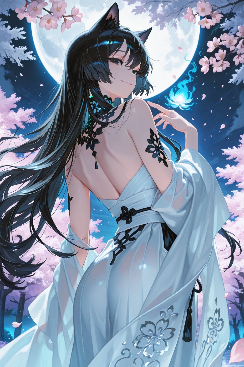 秘密の夜桜デート