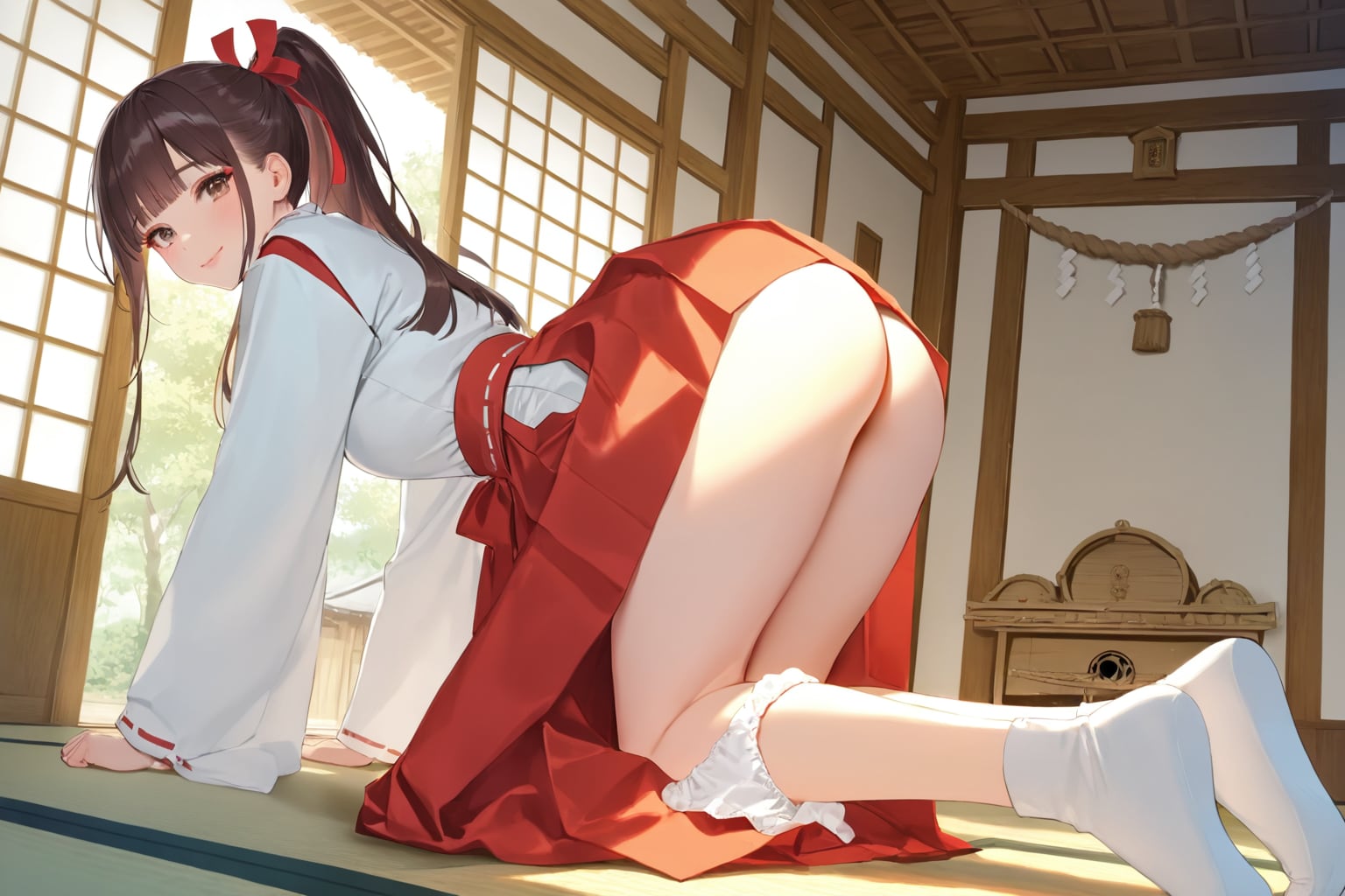 初投稿。　今日の巫女さんR