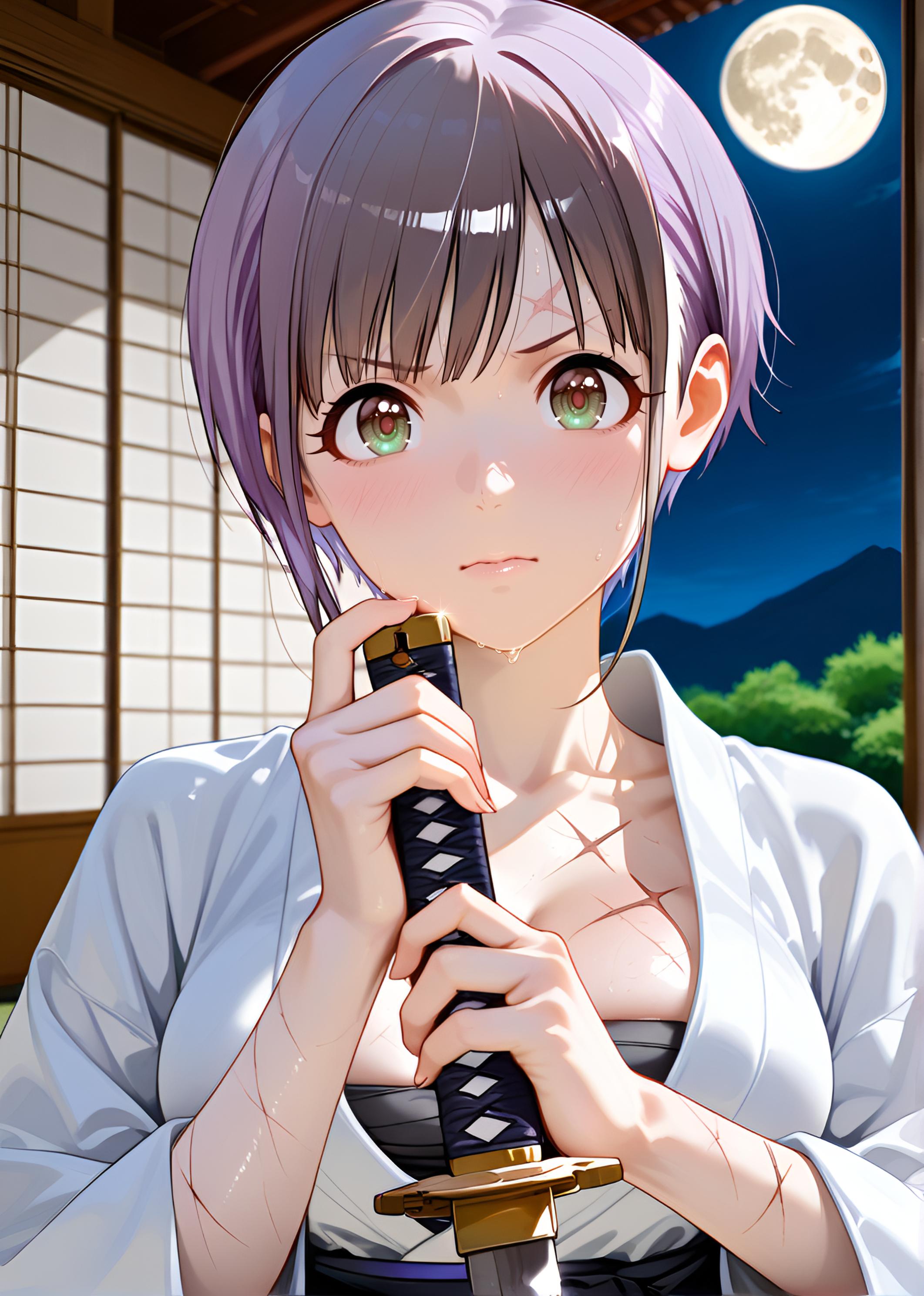 姫野舞依（HimenoMai）刀剣　帯刀