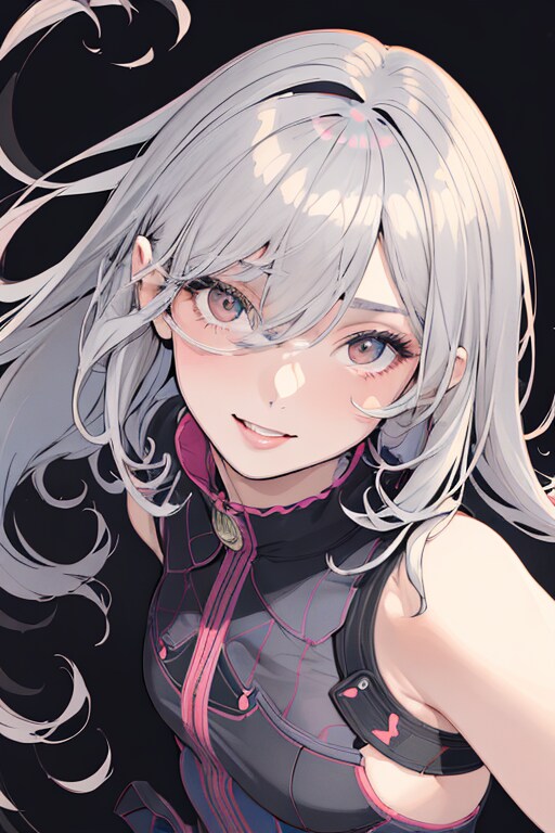 銀髪クール美少女