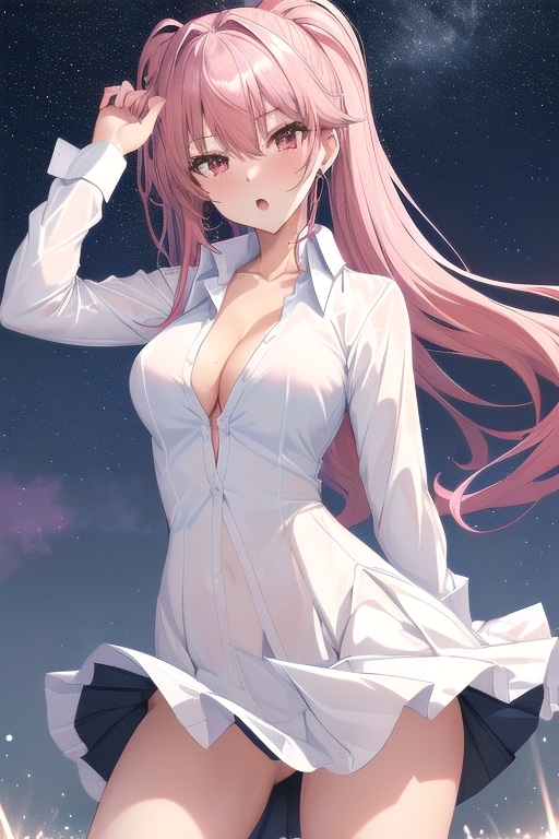 星空の下で舞う少女04