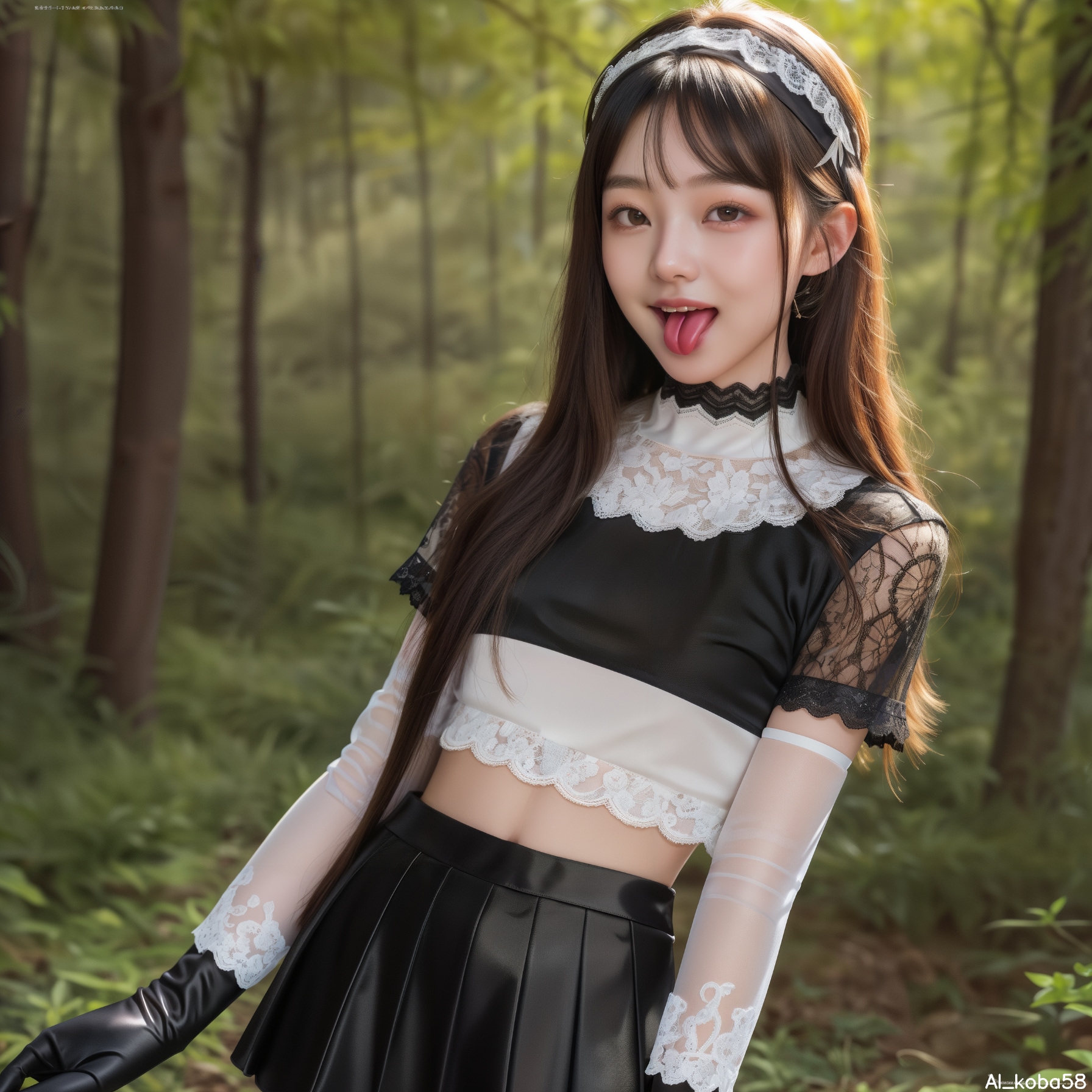 Vol17_lace tops+mini skirt