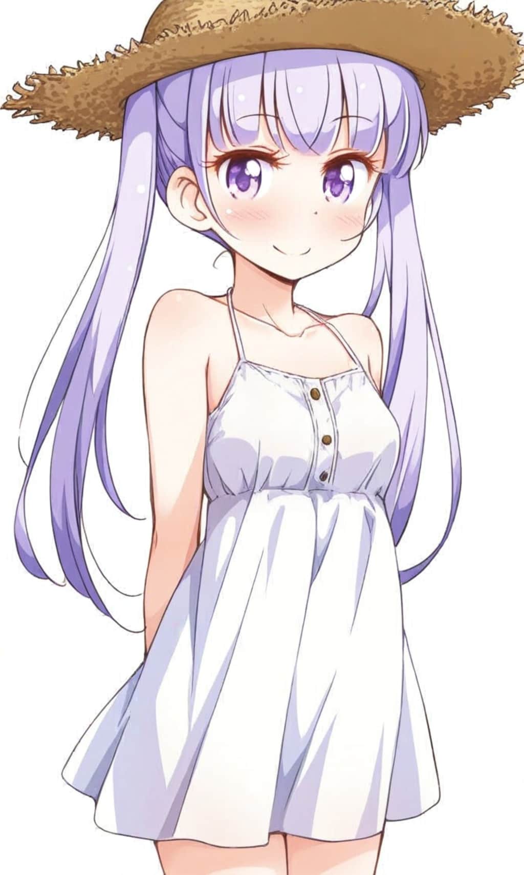 涼風青葉 麦わら帽子とワンピース