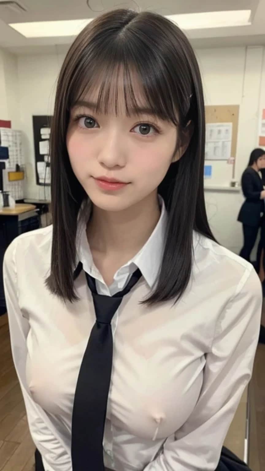 ノーブラ乳首