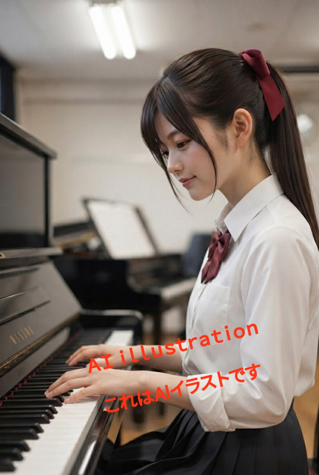 初恋のポニーテール美少女。 彼女は、ピアノが弾ける女子のひとりだった。  音楽や文化が静かに息づく家で育ったんだろう。  明るくて活発で、笑顔を絶やさずにいて。 成績も優秀ながら──