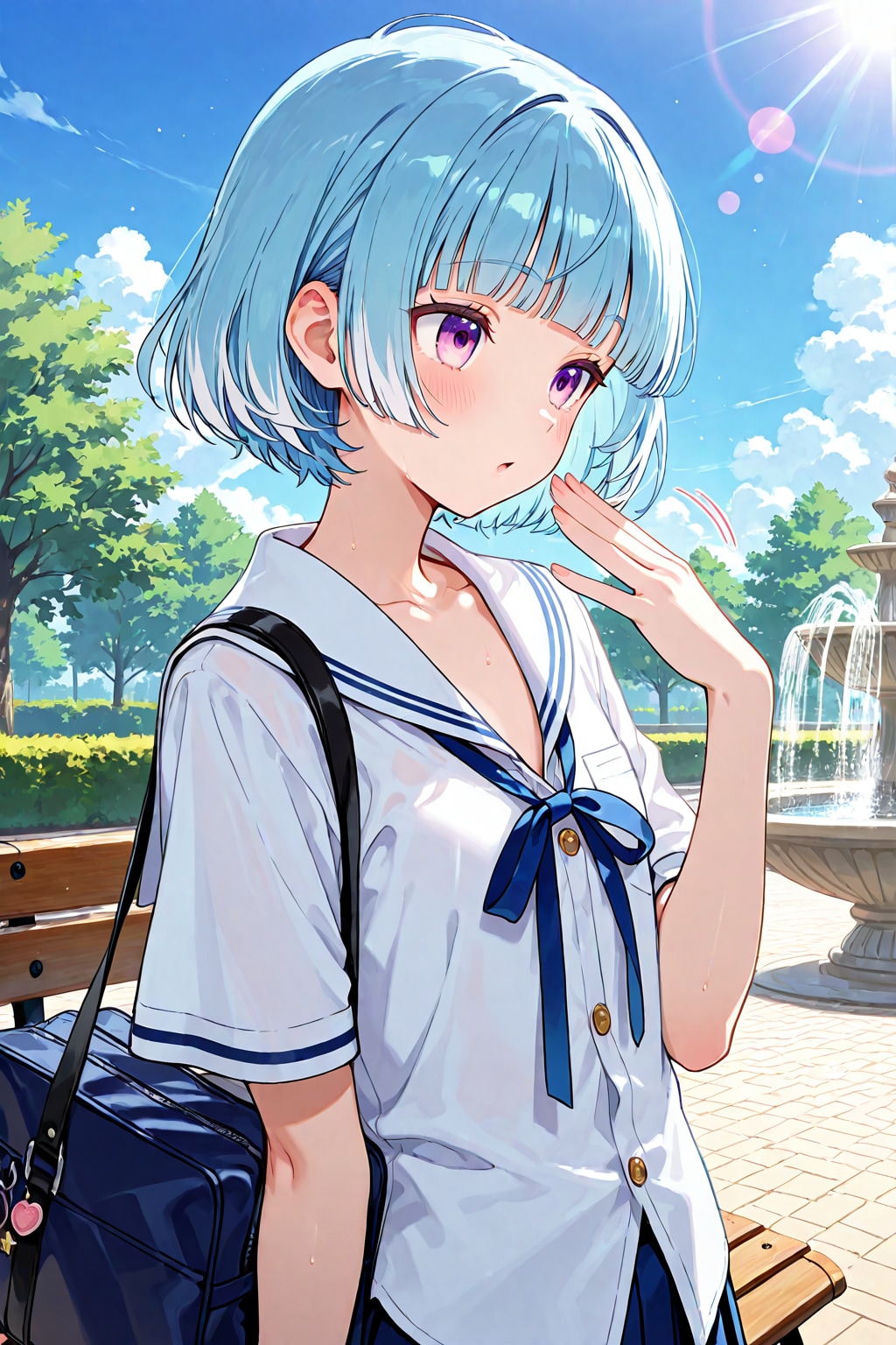 ふぅ..あっつ