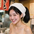 【NG集】汗だくお姉さん×ラーメン屋 2枚目