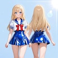 2面図　オリキャラ　セーラー服 7枚目