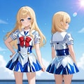 2面図　オリキャラ　セーラー服 12枚目
