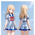 2面図　オリキャラ　セーラー服 5枚目