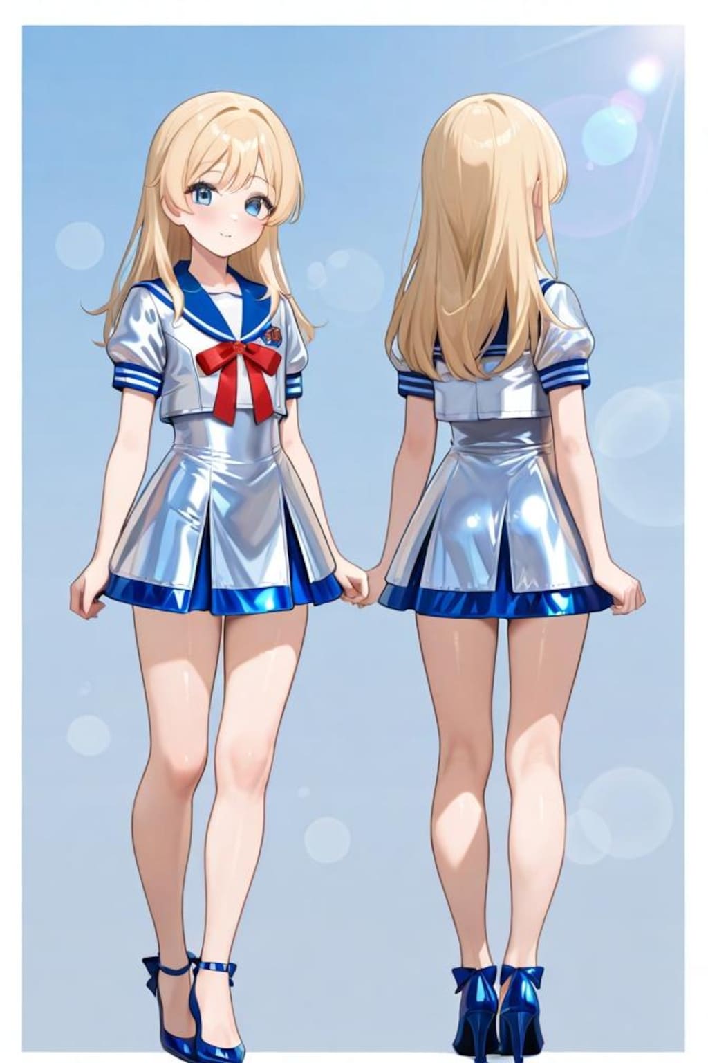 2面図　オリキャラ　セーラー服
