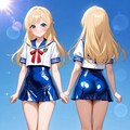 2面図　オリキャラ　セーラー服 2枚目