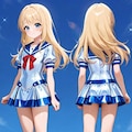 2面図　オリキャラ　セーラー服 6枚目