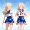 2面図　オリキャラ　セーラー服 10枚目