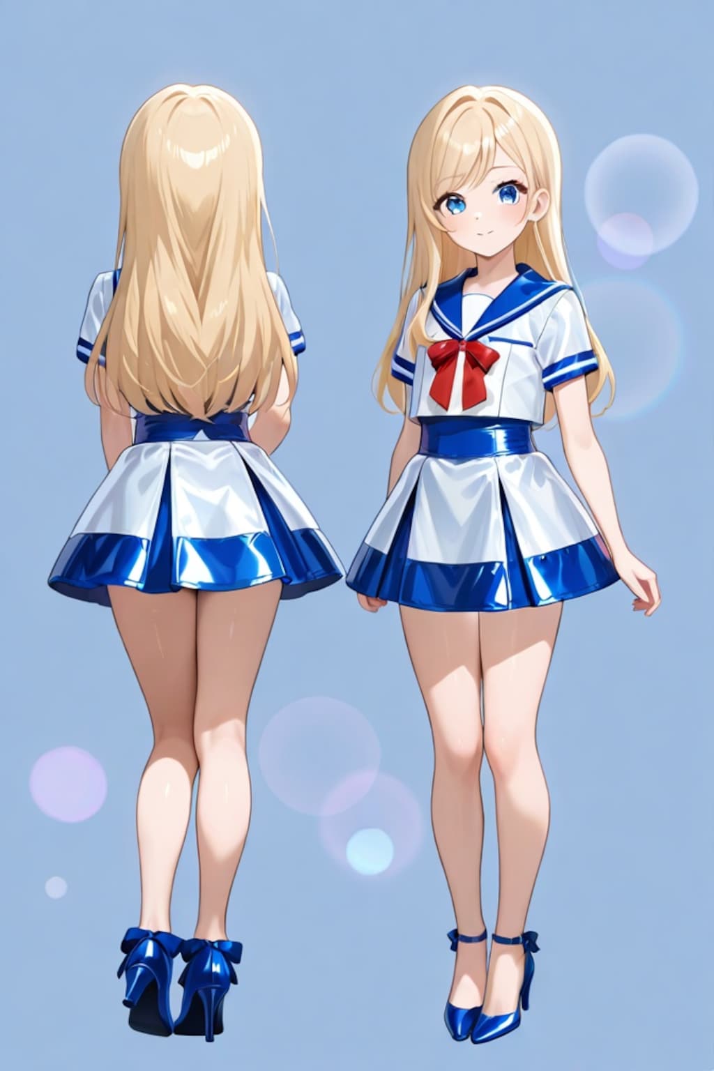 2面図　オリキャラ　セーラー服