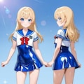 2面図　オリキャラ　セーラー服 8枚目