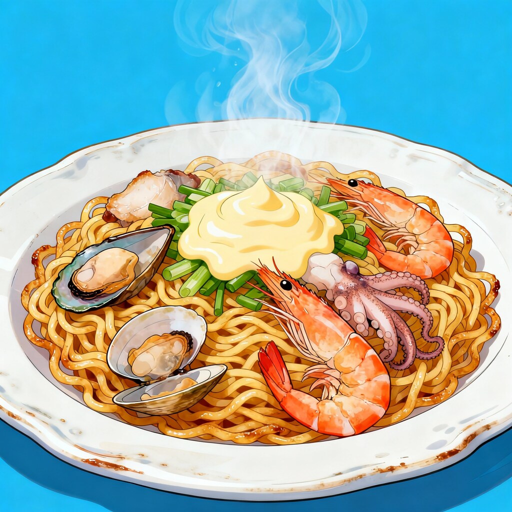 シーフード焼きそば