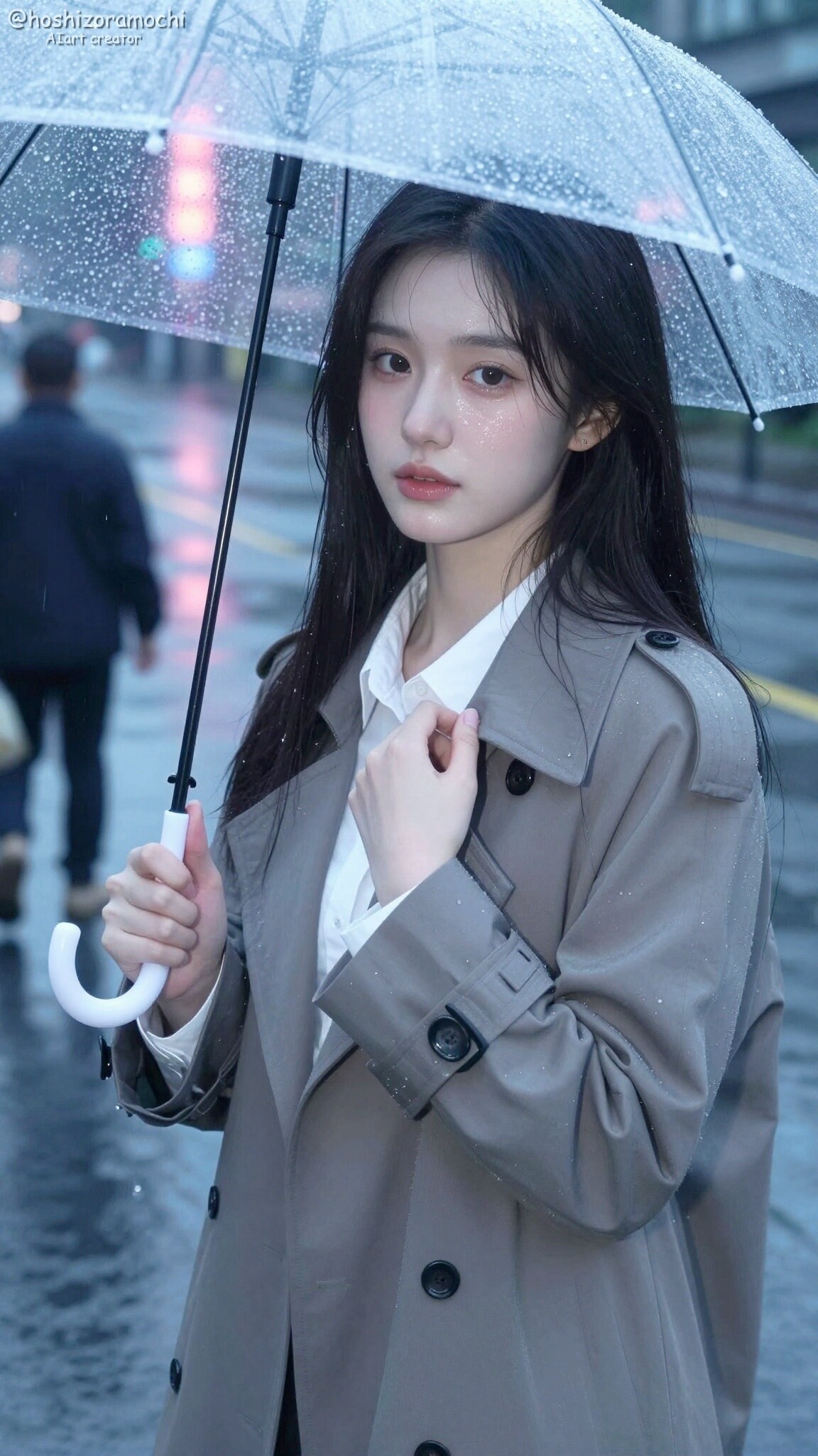 雨音が、二人の世界を作る